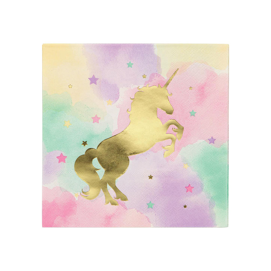 Χαρτοπετσέτες μεγάλες Foil Unicorn Sparkle 16τεμ
