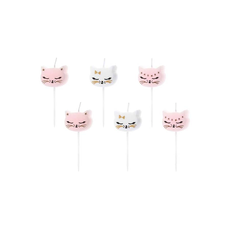 Κεράκια γενεθλίων με θέμα γάτα