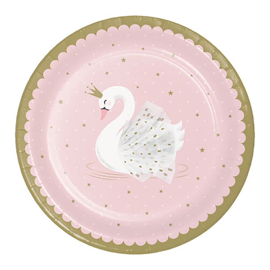 Πιάτα φαγητού σε θέμα κομψός κύκνος