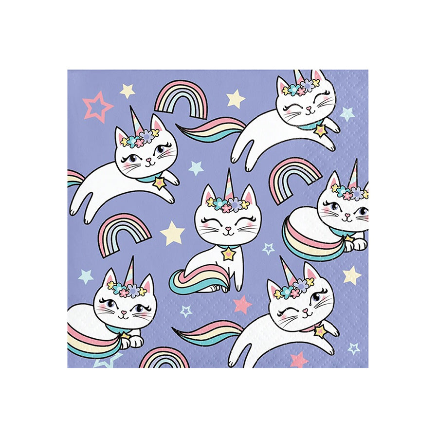 Χαρτοπετσέτες μικρές Sassy Caticorn 16τεμ