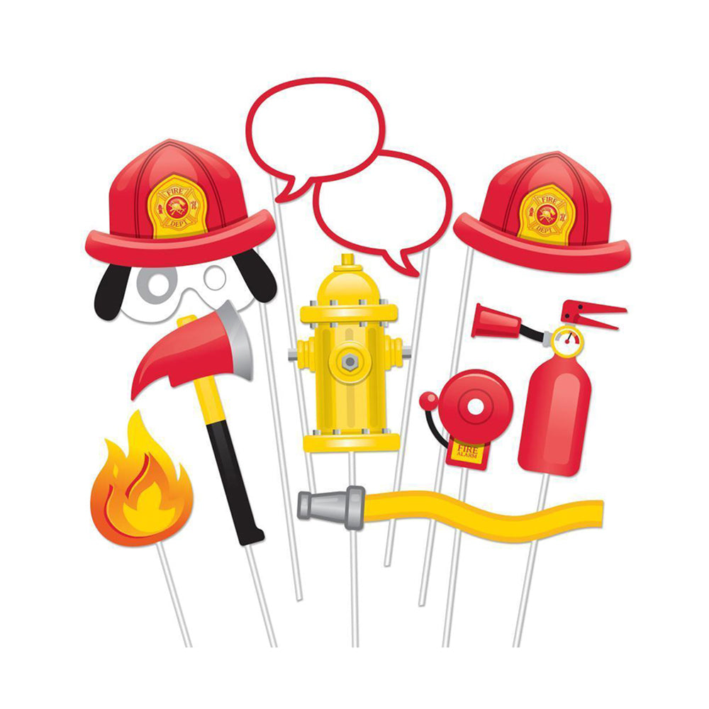 Σετ φωτογραφίας Flaming Fire Truck 10τεμ