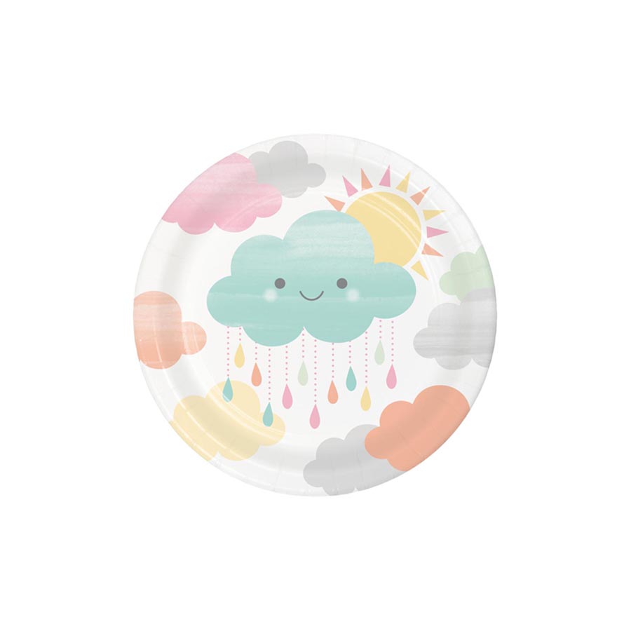 Sunshine Μεγάλα Χάρτινα Πιάτα 8Τμχ