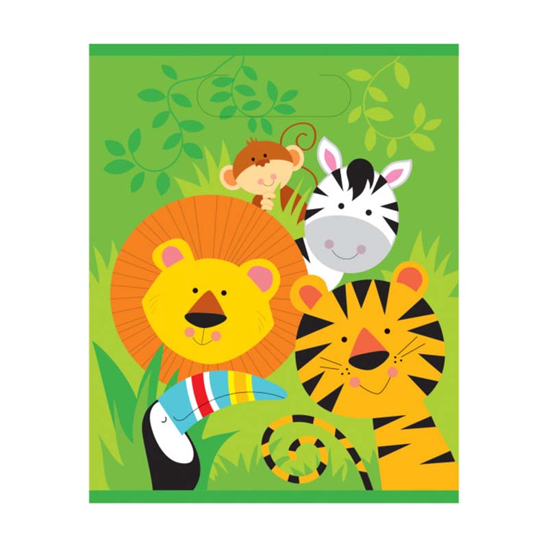 Σακουλάκια Δώρου για Παιδικό Πάρτυ Ζώα της Ζούγκλας 8 τεμ