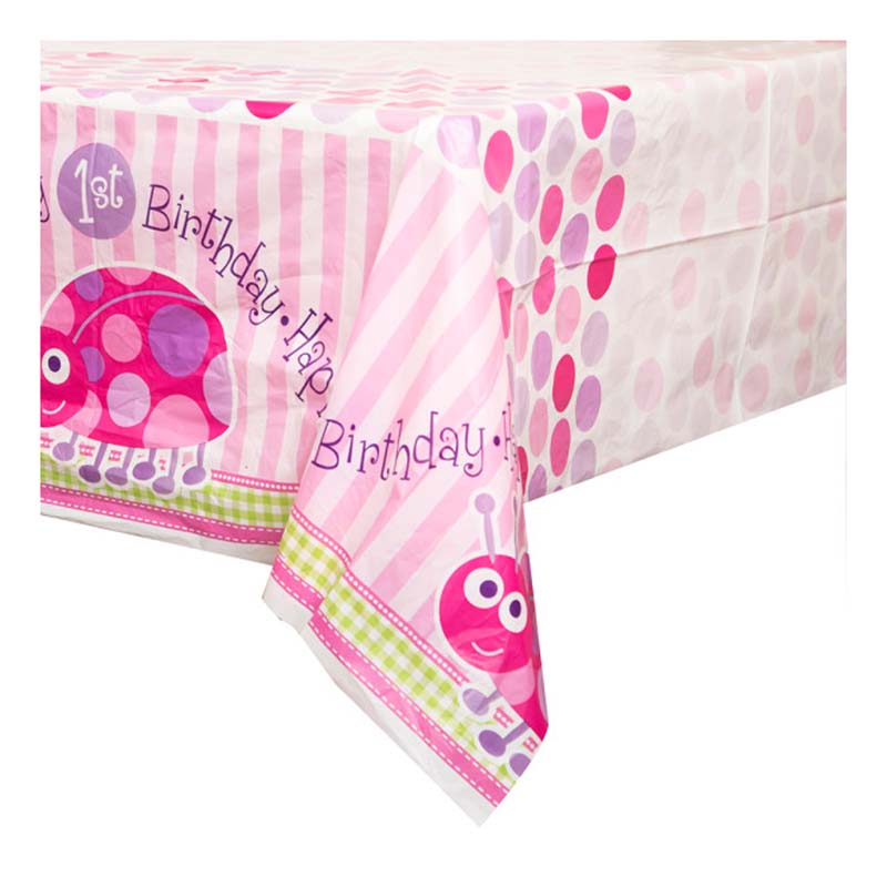 Πλαστικό τραπεζομάντηλο για πρώτα γενέθλια και πασχαλίτσα