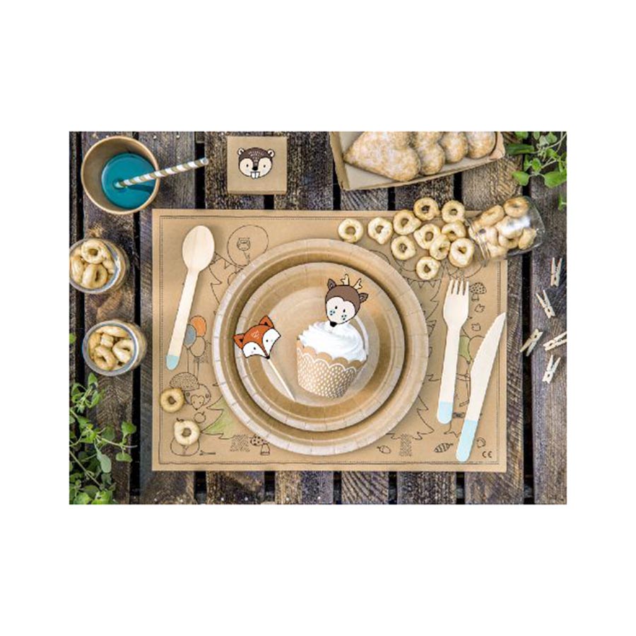 Σετ για Cupcakes Ζωάκια του Δάσους 6 τεμ.