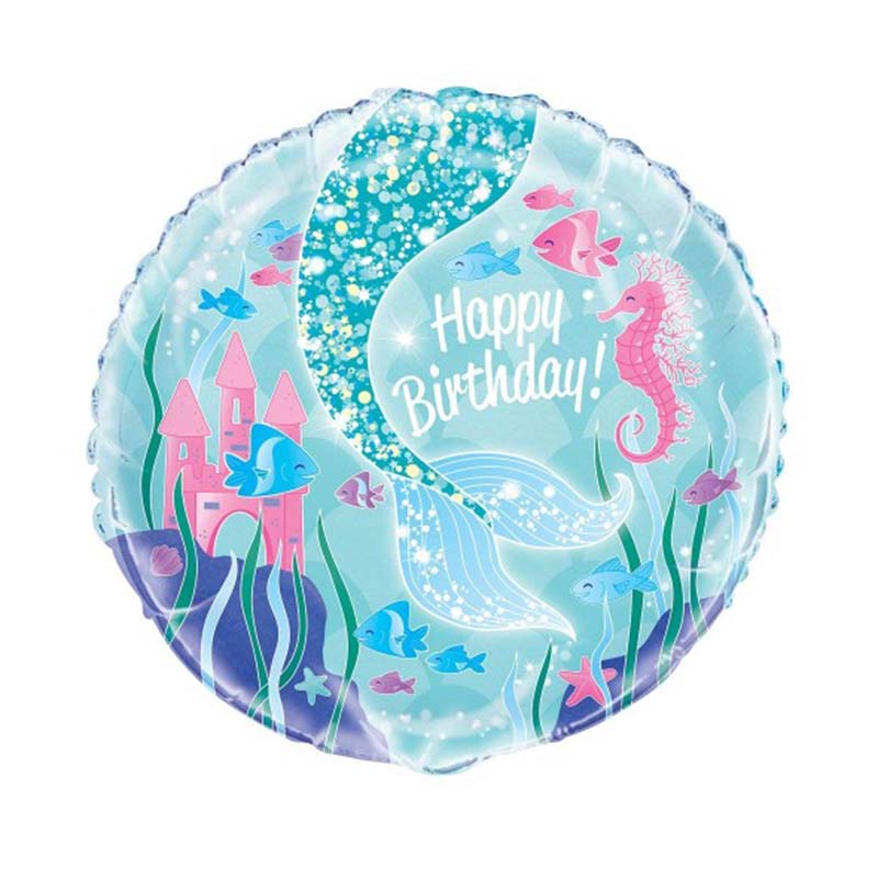 Μεταλλικό μπαλόνι γοργόνα 45 εκ