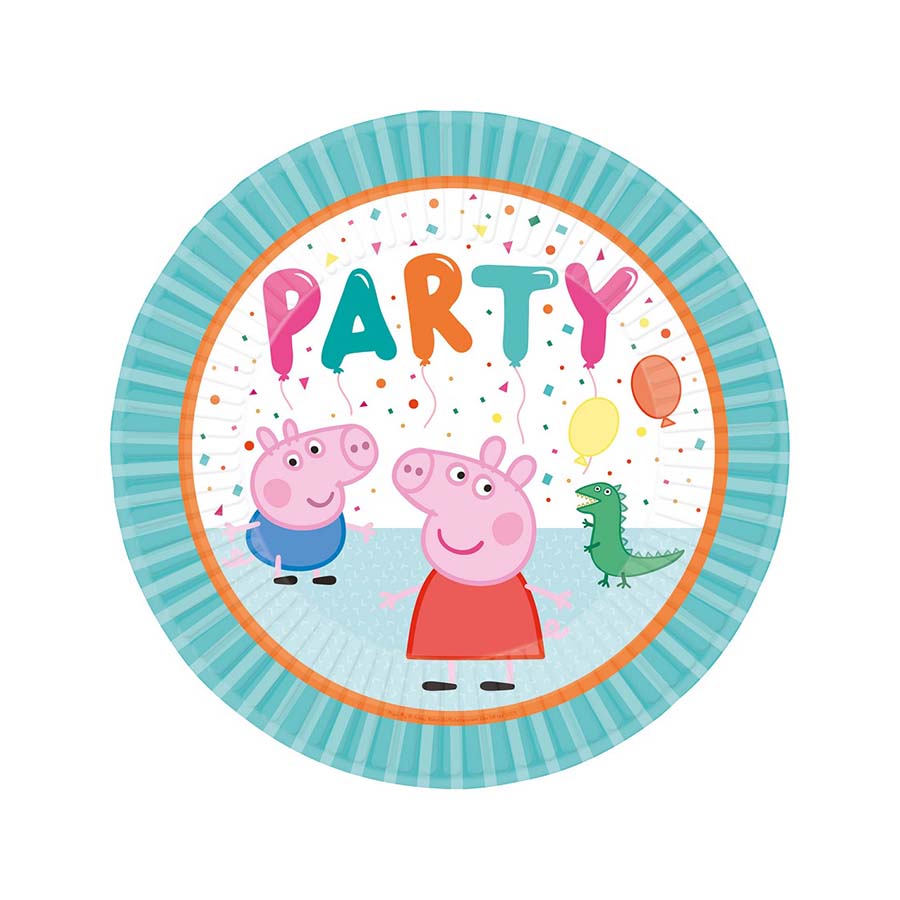 Χάρτινα πιάτα φαγητού Peppa Pig 23εκ