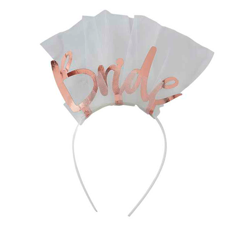 Στέκα για Βachelorette Party “Bride” Rose Gold 1 τεμ