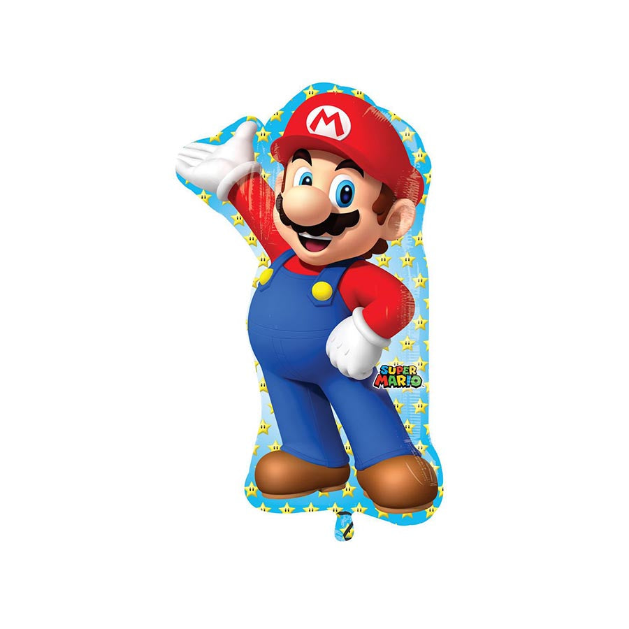 Μπαλόνι Φοιλ Σχήμα Super Mario Bros 55x83εκ