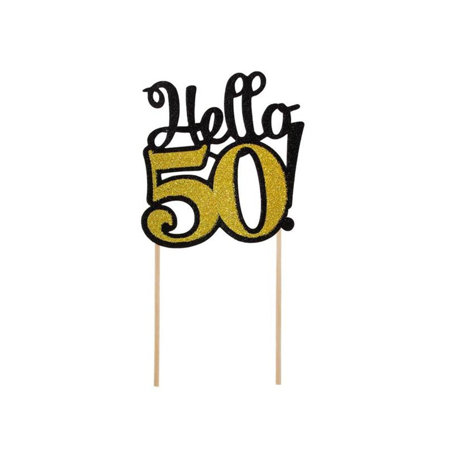 Topper τούρτας “Hello 50”