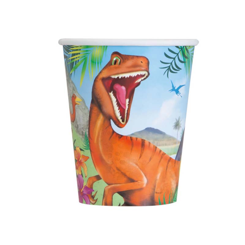 Χάρτινα ποτήρια με θέμα δεινοσαύρους