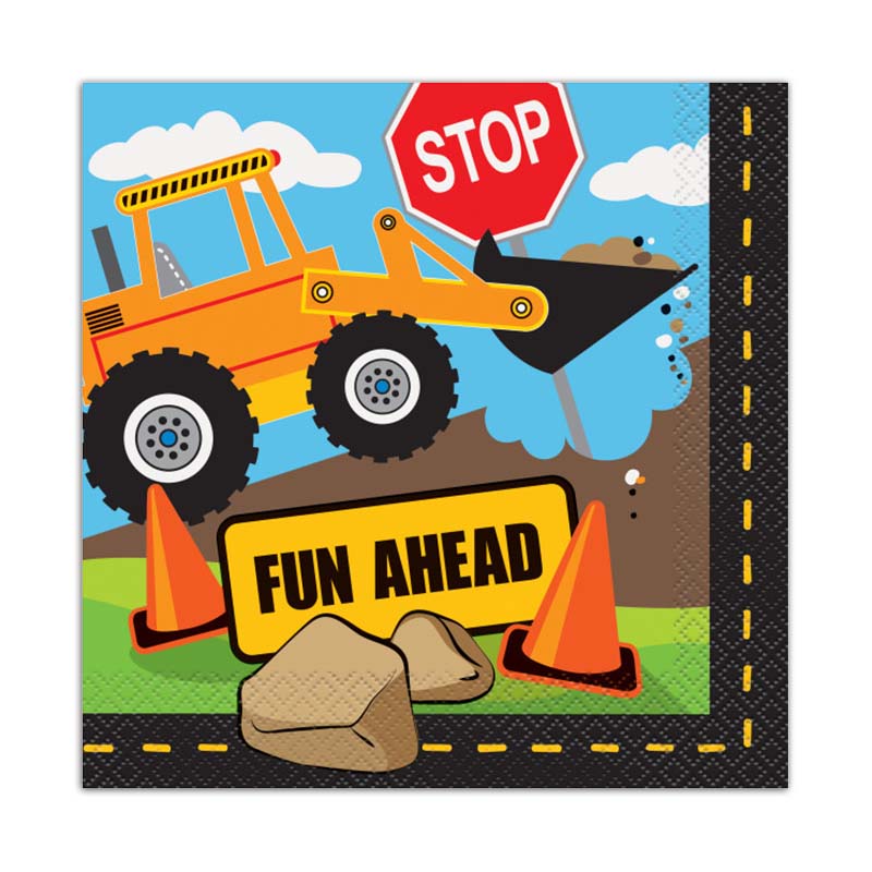 Χαρτοπετσέτες φαγητού σε θέμα Construction