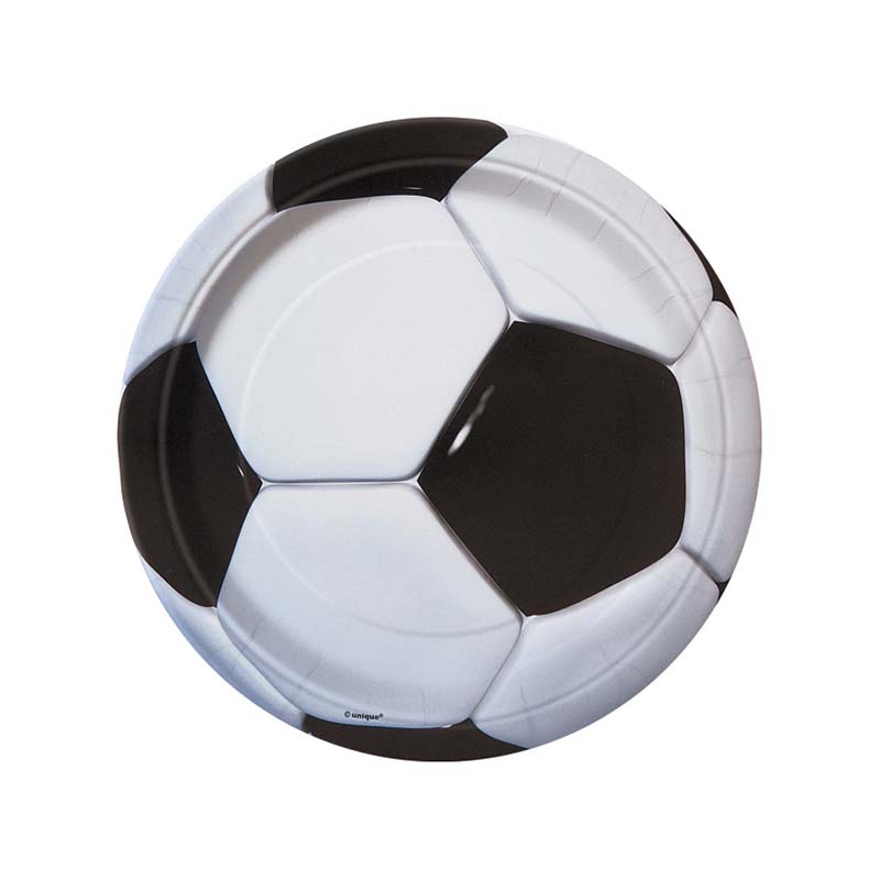 Χάρτινο πιάτο γλυκού με θέμα το ποδόσφαιρο