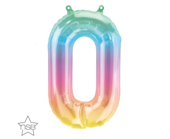 Μπαλόνι Φοιλ Νούμερο 0 Jelli Ombre 41εκ.