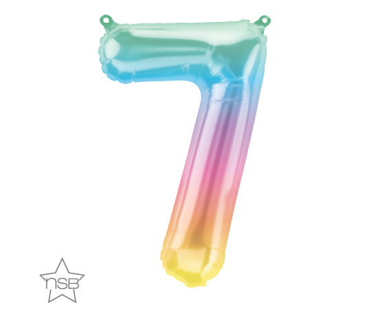 Μπαλόνι Φοιλ Νούμερο 7 Jelli Ombre 41εκ.