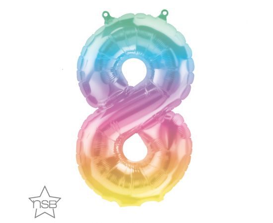 Μπαλόνι Φοιλ Νούμερο 8 Jelli Ombre 41εκ.