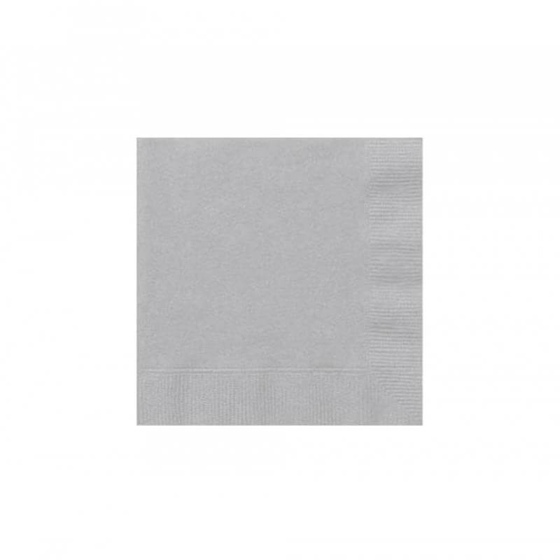 Χαρτοπετσέτες σε ασημί χρώμα