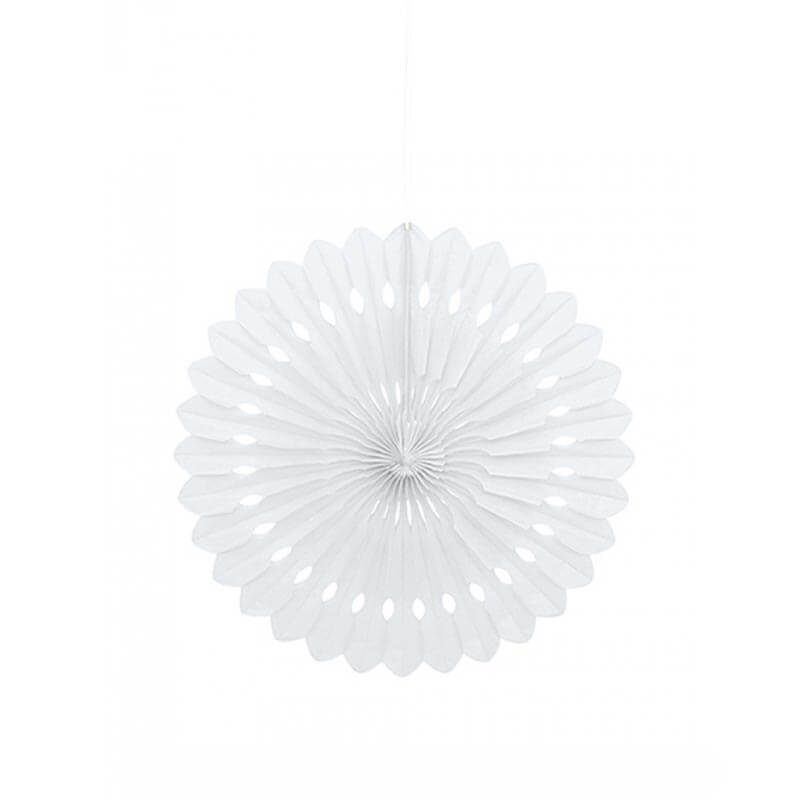 Διακοσμητική βεντάλια σε λευκό χρώμα