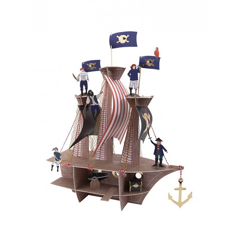 Stand για cupcakes πειρατικό πλοίο