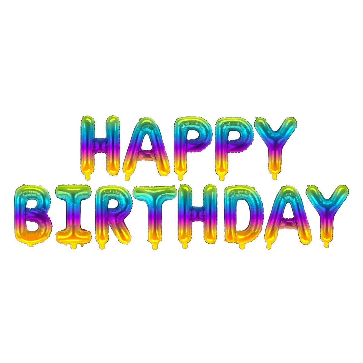 Μπαλόνια φράση Happy Birthday ombre 13τεμ.
