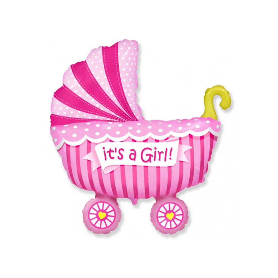 Μπαλόνι φόιλ καροτσάκι It's a Girl