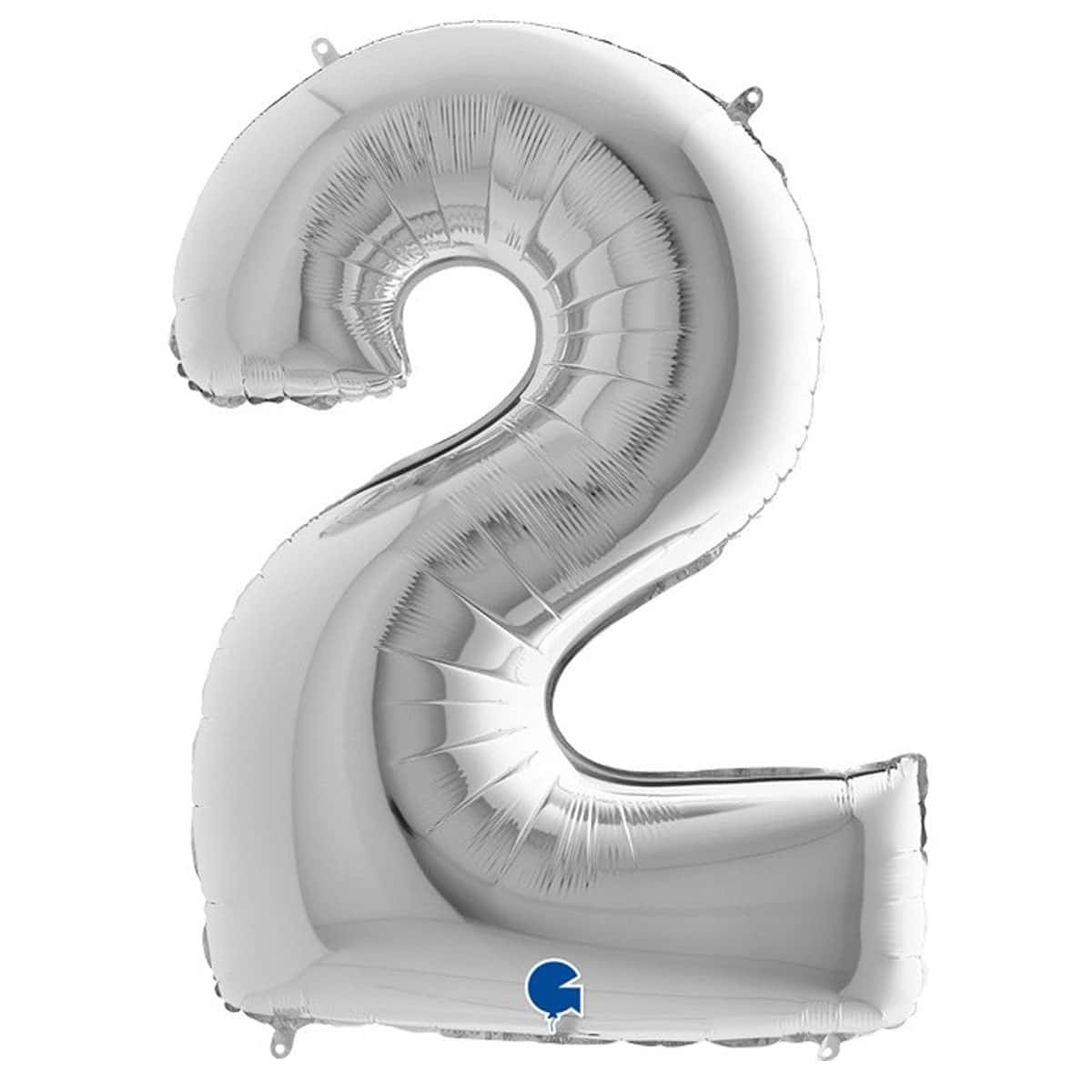Μπαλόνι Φοιλ  Νούμερο 2 ασημί 102εκ.