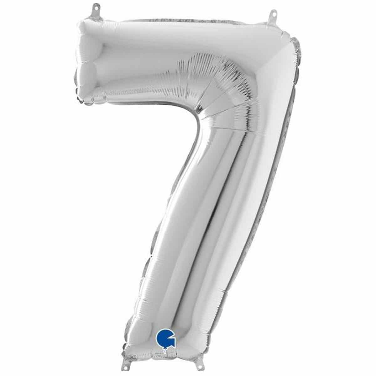 Μπαλόνι Φοιλ  Νούμερο 7 ασημί 102εκ.