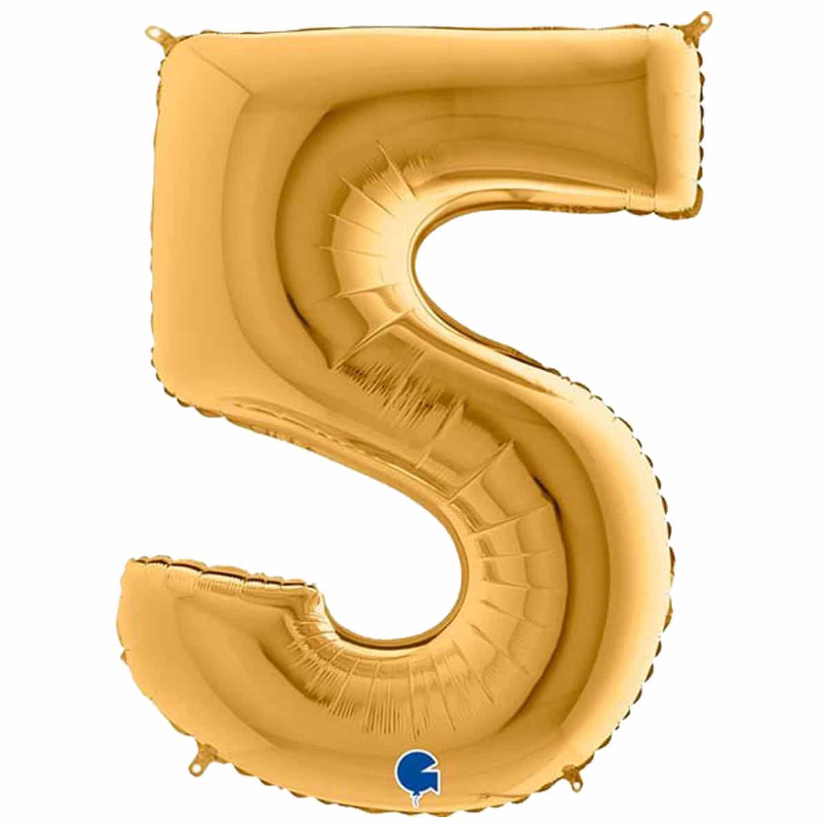 Μπαλόνι Φοιλ Νούμερο 5 χρυσό 102εκ.