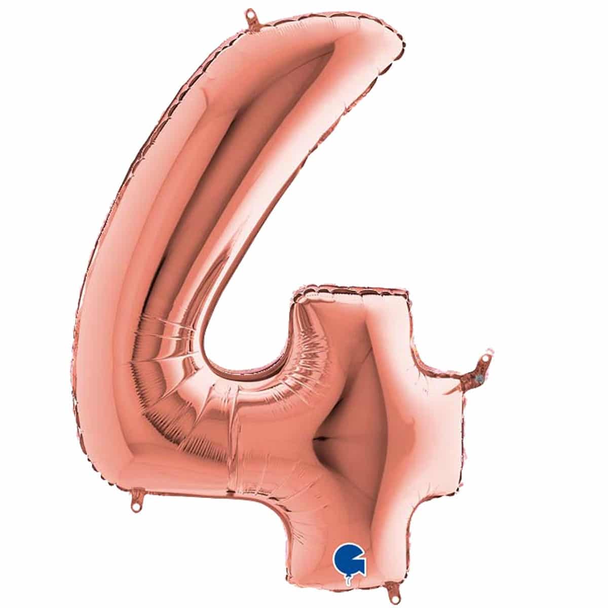 Μπαλόνι Φοιλ  ροζ χρυσό Νούμερο 4 102εκ.