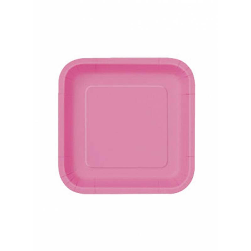 Πιάτο χάρτινο γλυκού σε φούξια χρώμα 17 εκ