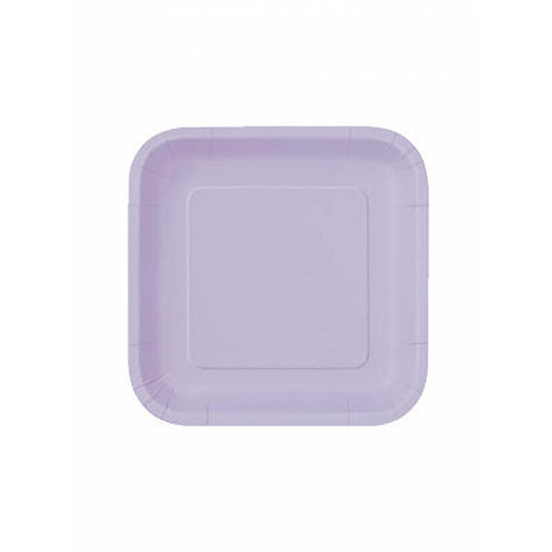 Πιάτο χάρτινο γλυκού σε λιλά χρώμα 17 εκ