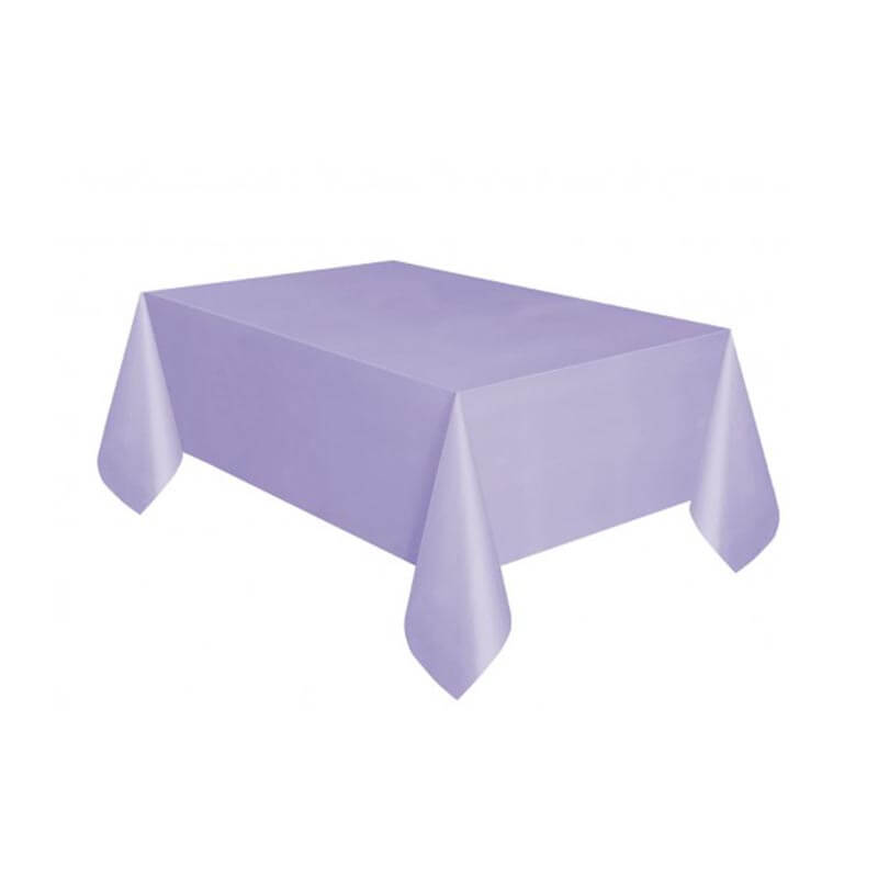 Πλαστικό τραπεζομάντηλο λιλά 1.37x2.74m.