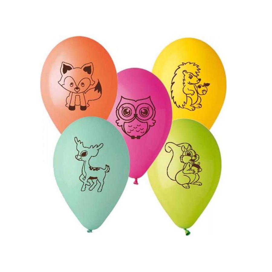 Μπαλόνι Ζωάκια του δάσους (5τεμ)