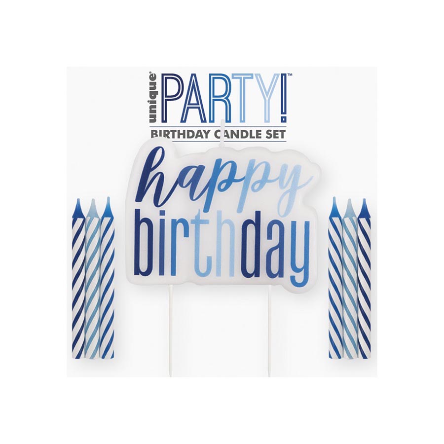 Κεράκια γενεθλίων σιελ αποχρώσεις 13τμχ