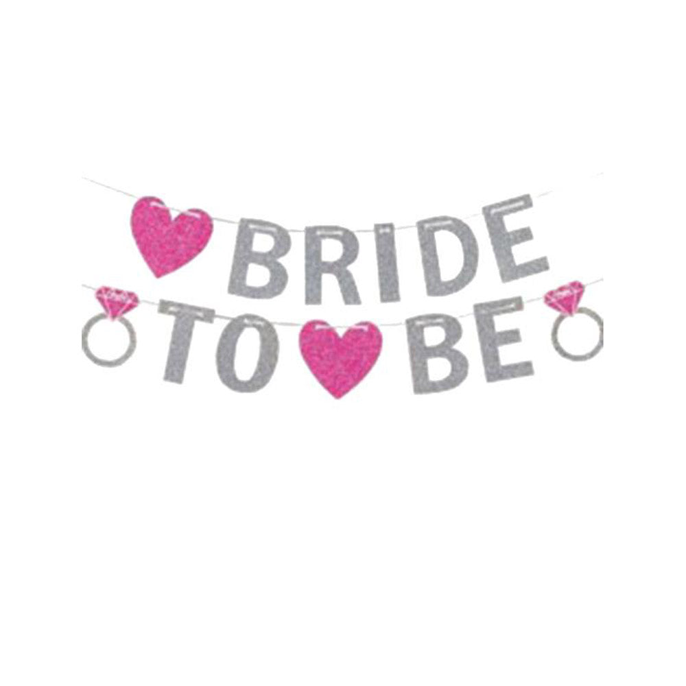 Γιρλάντα για Βachelorette Party "Bride to Be" Glitter 