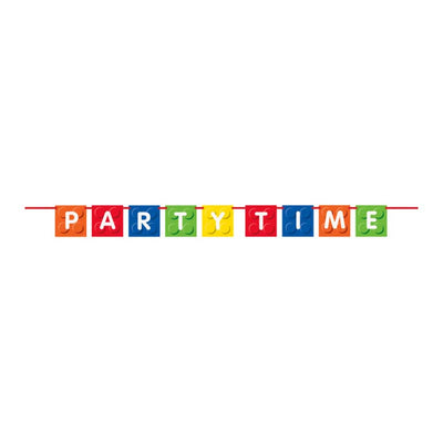 Γιρλάντα Party Time σε θέμα τουβλάκια