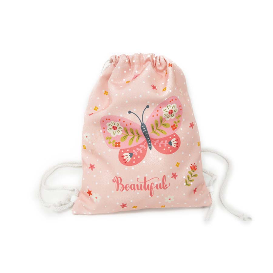 Υφασμάτινο σακίδιο πλάτης πεταλούδα 25x30