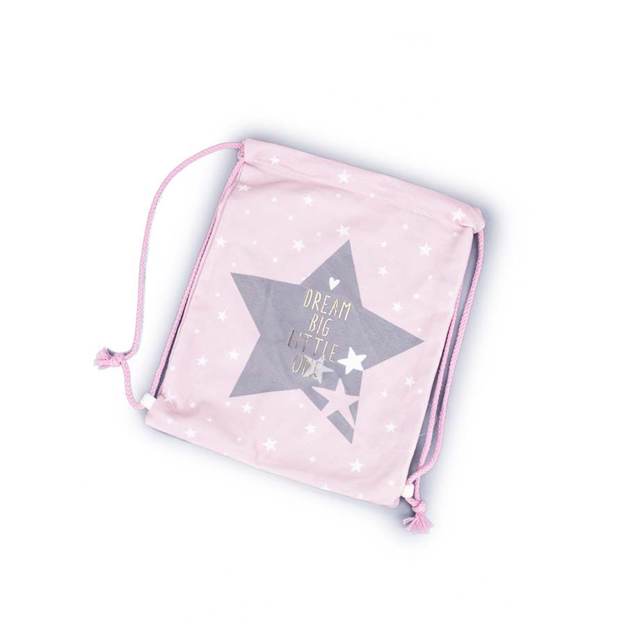 Βελούδινο σακίδιο πλάτης αστλερι ροζ 25x30