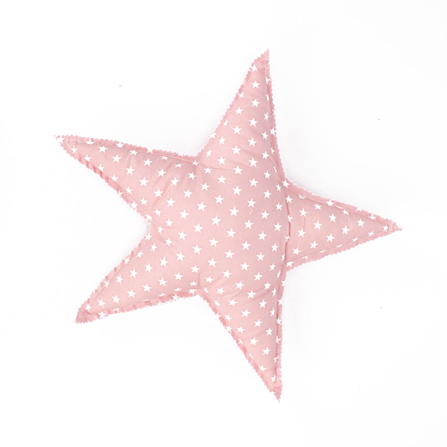 Υφασμάτινο μαξιλαράκι αστέρι ροζ 38x38εκ