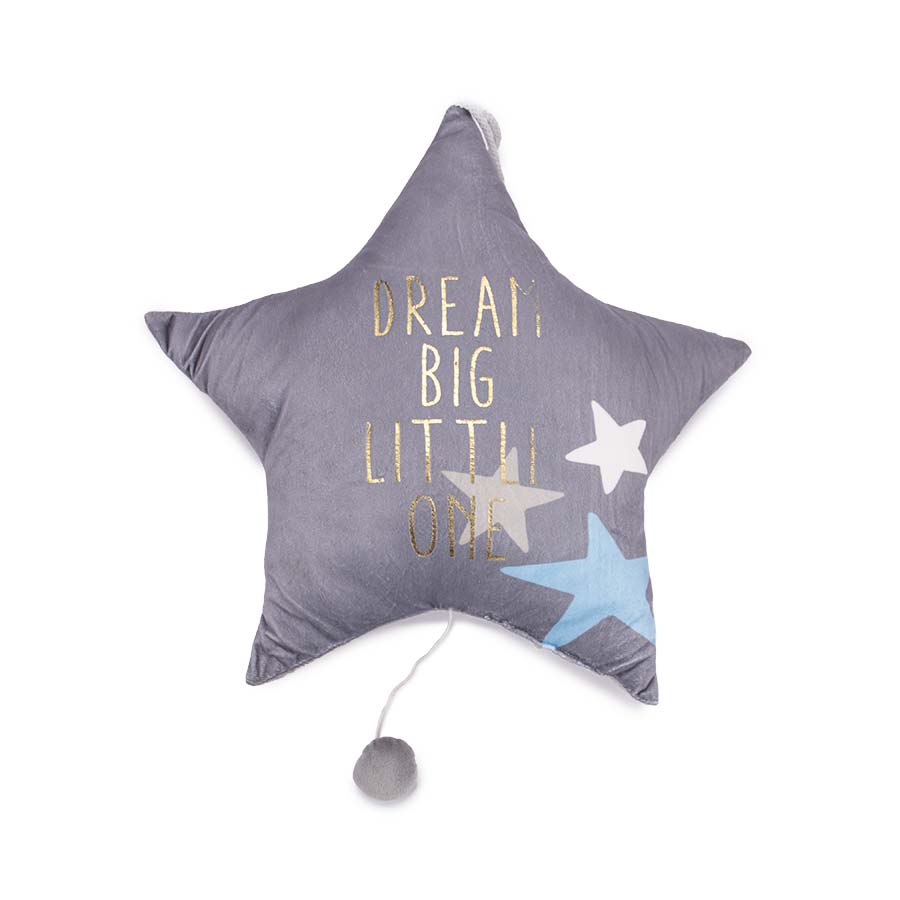 Υφασμάτινο μαξιλάρι αστέρι με μουσική 42εκ