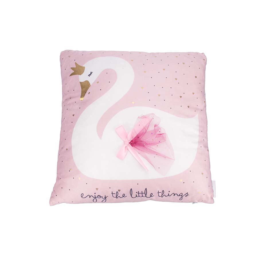 Υφασμάτινο Mαξιλάρι Κύκνος 40x40 εκ