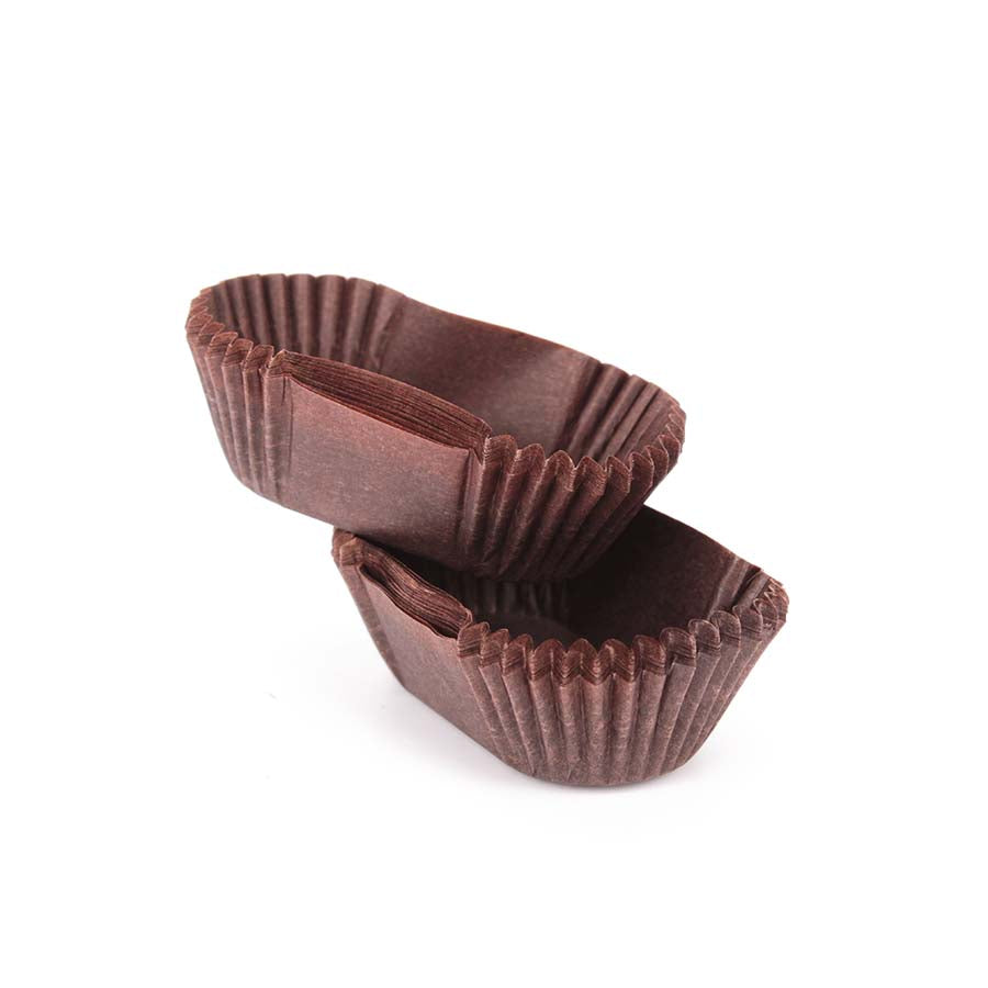 Καραμελόχαρτο οβάλ καφέ 60τεμ