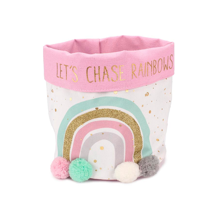 Υφασμάτινο κασπώ με ουράνιο τόξο 15x20εκ