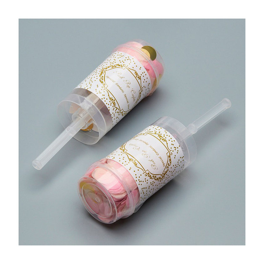 Κανονάκι με ροζ κομφετί