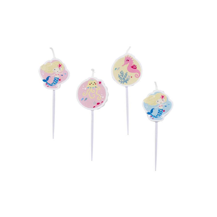 Κεριά Μίνι Be a Mermaid (4 τεμ)