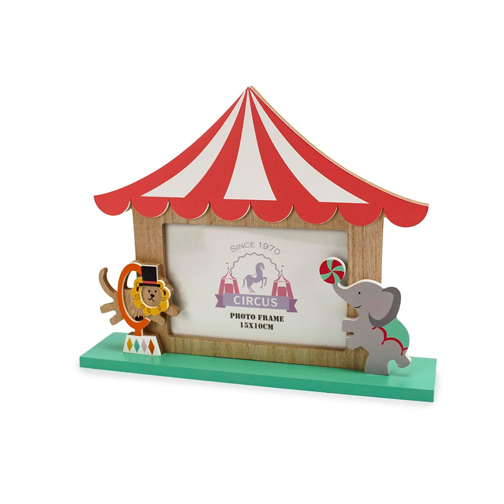 Ξύλινη επιτραπέζια κορνίζα τσίρκο 27x21