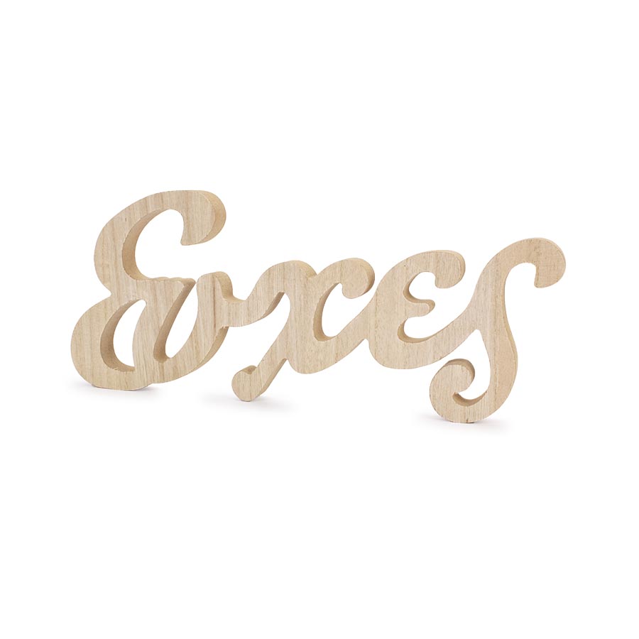 Ξύλινο διακοσμητικό ευχές 35x15εκ