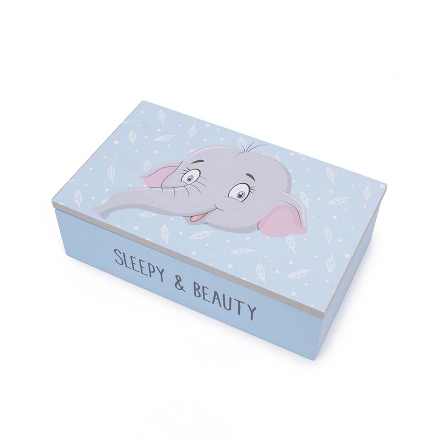 Κουτάκι ξύλινο ελεφαντάκι 15x9x4εκ 