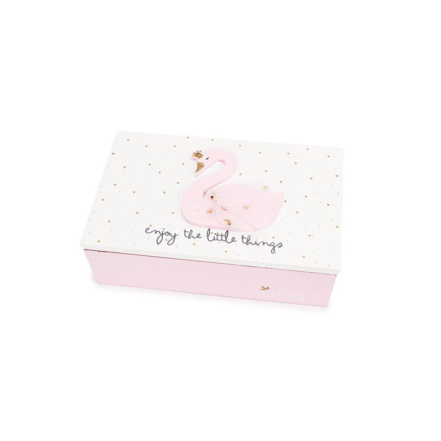 Ξύλινο κουτί κύκνος 15x9x4εκ