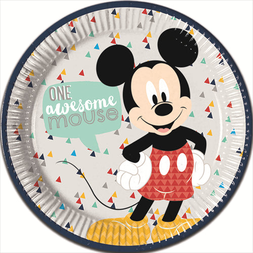 Πιάτα φαγητού Mickey Awesome Mouse 8τεμ.
